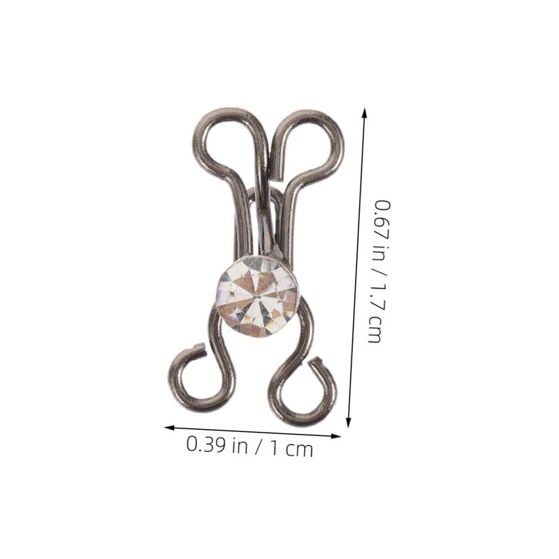 SAFIGLE 30 Pcs Metal Sewing Hook And Eye Closures For Clothing Repair - Image 3