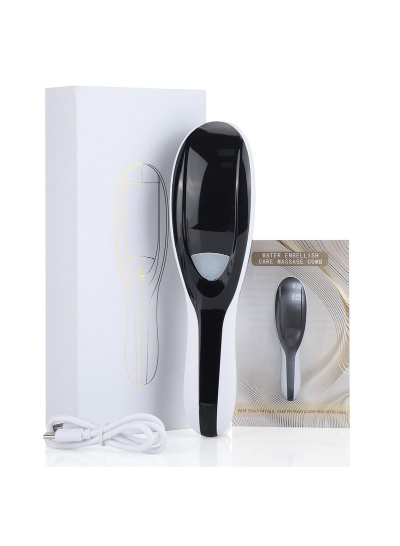 Electric Spray Massage Comb Micro Current Head Meridian Massager Anti Hair Loss Physiotherapy Red And Blue Light Nourish Scalp - Image 1