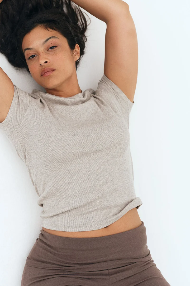 H&M Ribbed T-shirt
