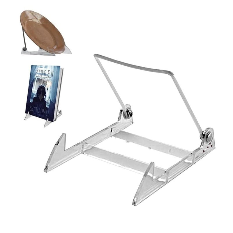 KINGDOM SOLUTIONS MADE IN USA 12pack Sturdy  Durable Adjustable Acrylic Easels to Display Unnoticeably Plates Art Pictures  More  Unique on the Market