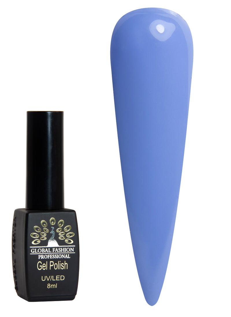 GLOBAL FASHION Global Fashion Black Elite Gel Polish | 132 Colors of Long-Lasting Elegance - 8ml | 372  - Image 1