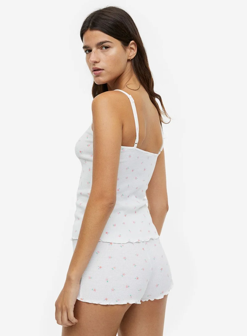 H&M Strappy Cami & Pyjama Shorts Set