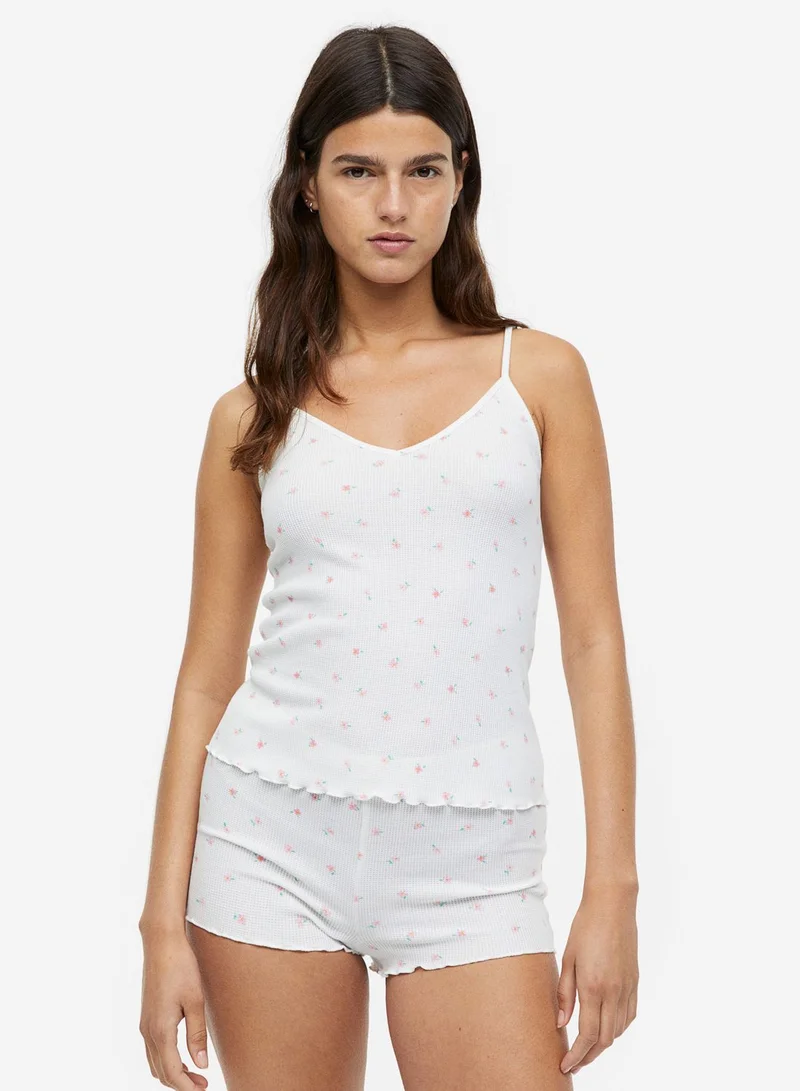 H&M Strappy Cami & Pyjama Shorts Set
