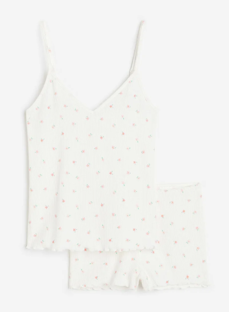 H&M Strappy Cami & Pyjama Shorts Set