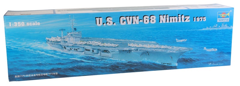Trumpeter 1350 USS Nimitz CVN68 Aircraft Carrier 1975 Model Kit - Image 2