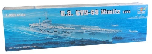 Trumpeter 1350 USS Nimitz CVN68 Aircraft Carrier 1975 Model Kit - Image 1