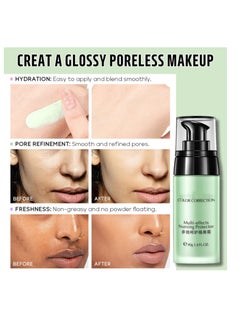 Excefore Anti-redness Face Primer, 40g Green Colour Corrector, Make up Primer for Red & Blemished Skin, Moisturising Foundation Base, Brighten Skin Tone, Grips Makeup To Last, Hydrating Isolation Cream  - Image 5
