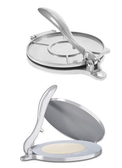 2 Pieces Stainless Steel Chapati Press Puri Press Tortilla Maker, Kitchen Hand Tool  Small Size 16cm