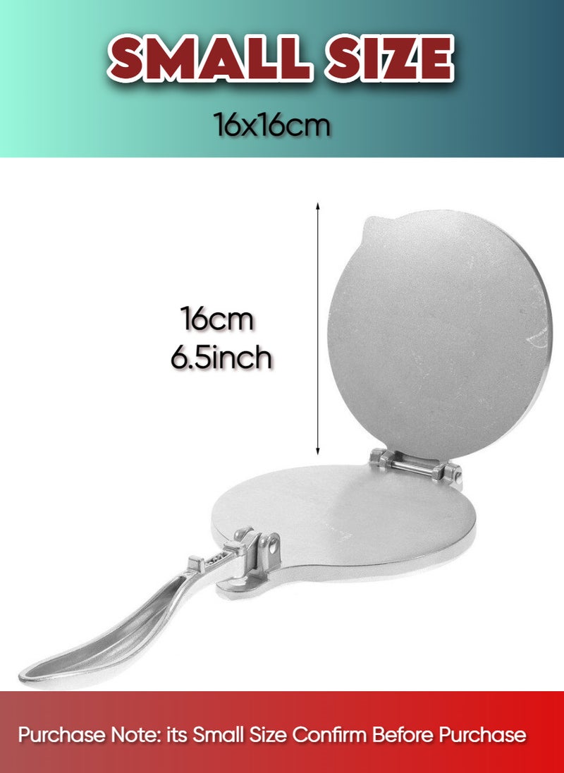 Generic - 2 Pieces Stainless Steel Chapati Press Puri Press Tortilla Maker, Kitchen Hand Tool  Small Size 16cm - Image 1