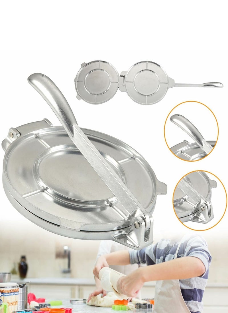 Generic - 2 Pieces Stainless Steel Chapati Press Puri Press Tortilla Maker, Kitchen Hand Tool  Small Size 16cm - Image 1