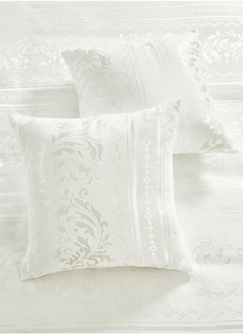 Master Home Textile - MASTER Polyester Jacquard  Comforter Sets, Fits 200 x 200 cm Bed, For Double Size Bed, With Removable Filling, 9 Pcs King Size, Soft, Breathable,  Elegant - Image 1