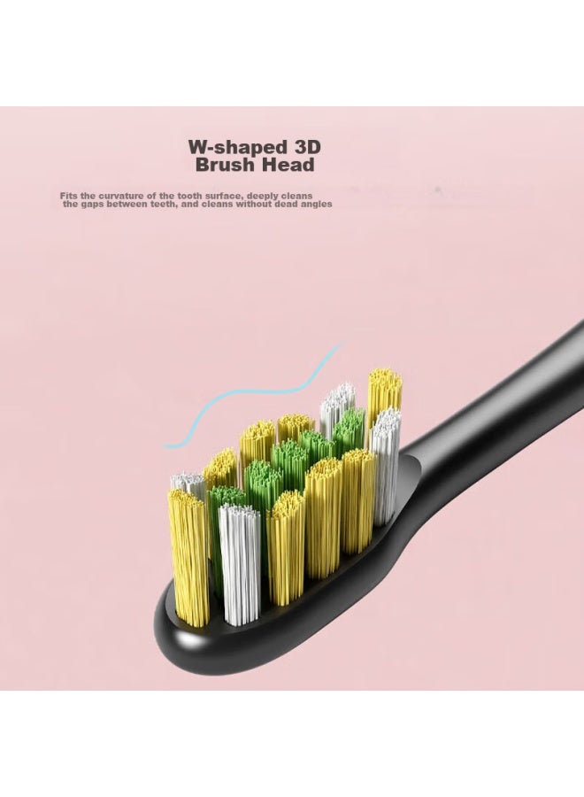 JD.com Jd Jingzao Electric Toothbrush Heads, Dupont High-elasticity Bristles, 2-pack, Black - Image 3