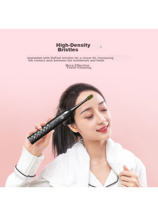 JD.com Jd Jingzao Electric Toothbrush Heads, Dupont High-elasticity Bristles, 2-pack, Black - Image 2