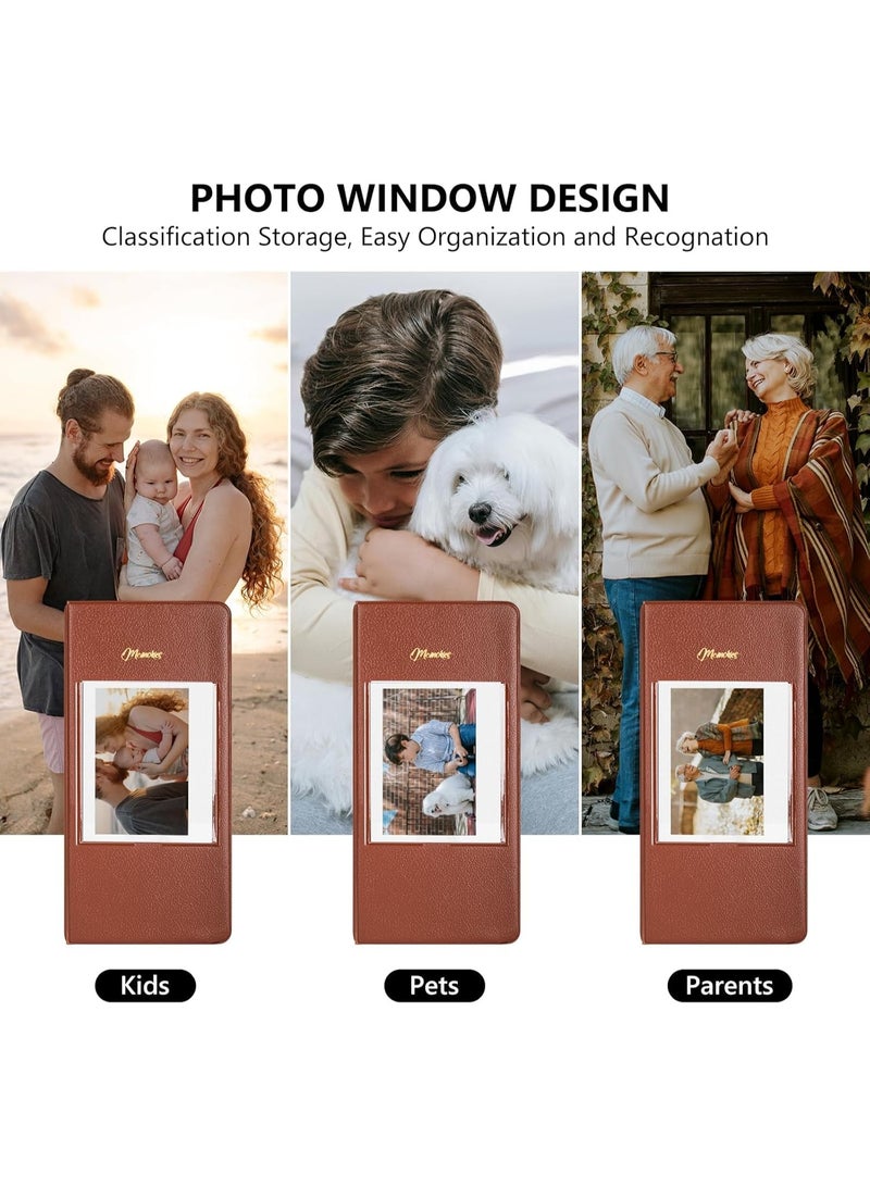 Relex Photo Album Book for Instax Wide Film 3.5x4.25 Inches, 64 Pockets Storage with Clear PVC Pages, Compatible with Instax Wide 400/300/210/200/ Wide EVO & Polaroid 600 i-Type Instant Cameras (Set of 3) - Image 4