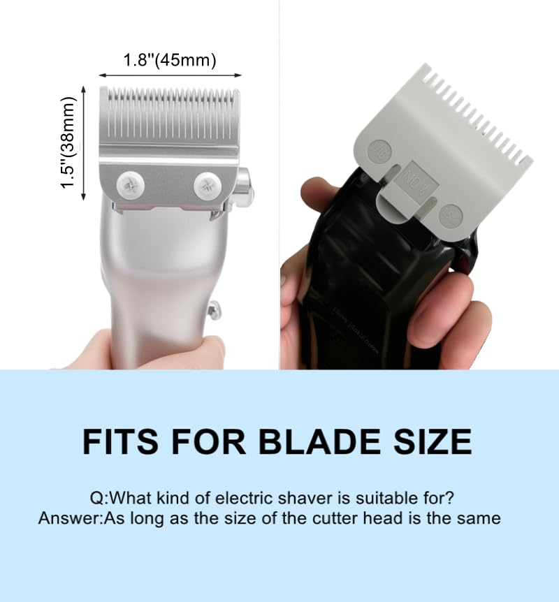 Pdtwq Compatible with Wahl Clipper Guards Set,Compatible with Wahl 1/2 Clipper Guard,Replacement Guide Comb 1.5mm #3137-101,#1/16'',2Pack. - Image 3