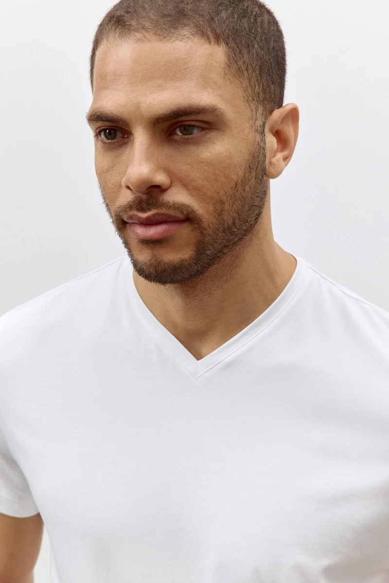 H&M V-neck T-shirt Slim fit