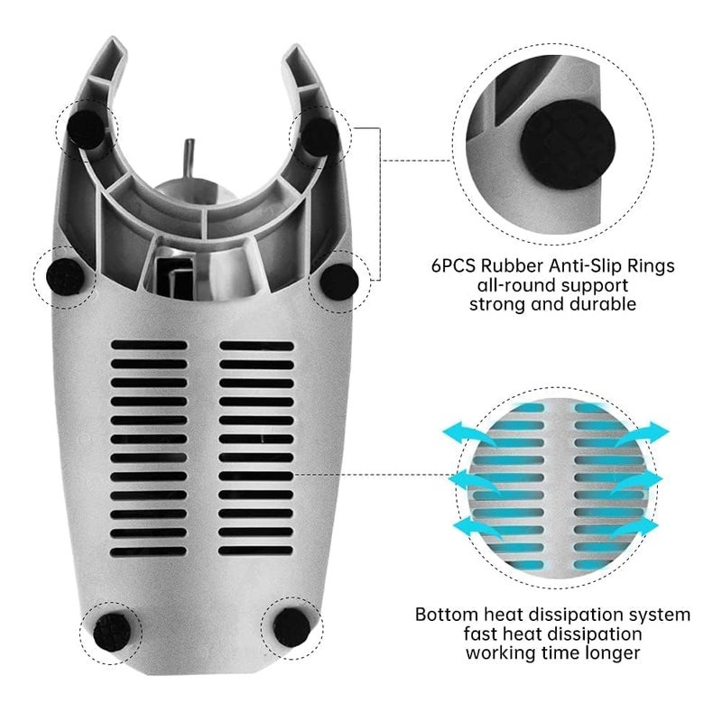 ZWERLIN ZWERLIN Gola Making Machine Electric Ice Crusher Machine with Three Blades Snow Cone Maker Stainless Steel Shaved Ice Machine Ice Crushers Use in Homes Cafes  - Image 3