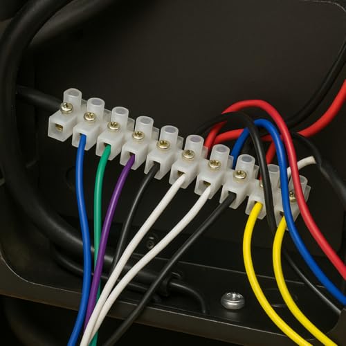 PGSA2Z 10A Terminal Block Connector Strip – 3x 12-Position + 3x 1-Position, Copper Core Screw Lock Wire Connector, Insulated Electrical Terminal for DIY, Home, Automotive Wiring - Image 3