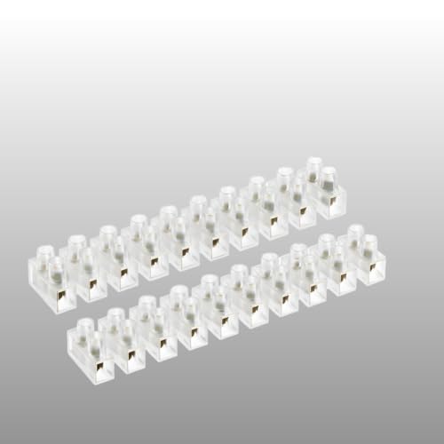 PGSA2Z 10A Terminal Block Connector Strip – 3x 12-Position + 3x 1-Position, Copper Core Screw Lock Wire Connector, Insulated Electrical Terminal for DIY, Home, Automotive Wiring - Image 1
