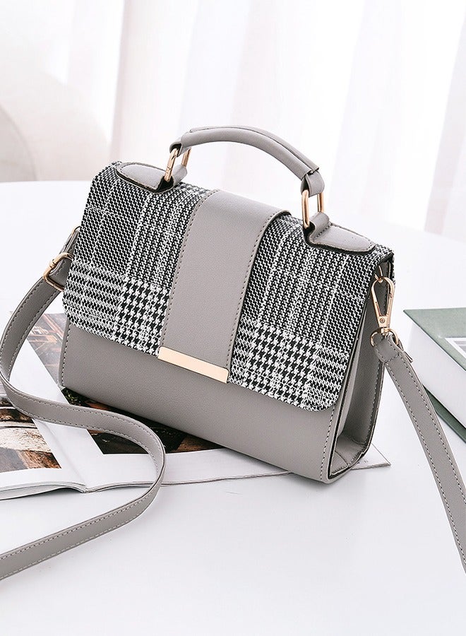 DUNISO Crossbody bag for women,magnetic button shoulder bag，PU leather bag, handbag with three pockets inside, with adjustable shoulder strap, suitable for shopping, dating, and work，20*15*7.5cm - Image 2