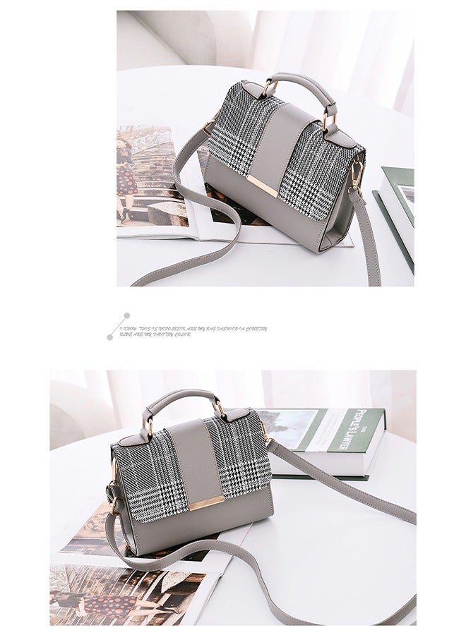 DUNISO Crossbody bag for women,magnetic button shoulder bag，PU leather bag, handbag with three pockets inside, with adjustable shoulder strap, suitable for shopping, dating, and work，20*15*7.5cm - Image 5