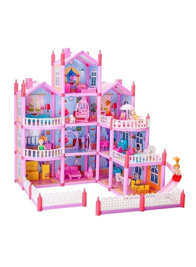 TOY GARDEN Dreamhouse Mansion Princess Doll House – Large Villa Playset with Dolls & Furniture for Girls Ages 3+ | Pretend Play Toy Home  - Image 1