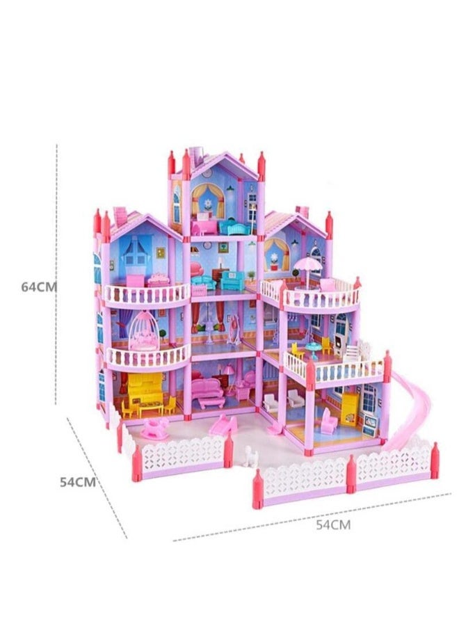 TOY GARDEN Dreamhouse Mansion Princess Doll House – Large Villa Playset with Dolls & Furniture for Girls Ages 3+ | Pretend Play Toy Home  - Image 4