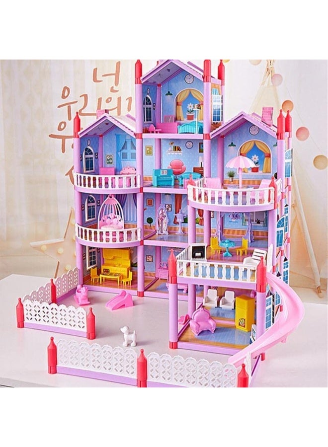 TOY GARDEN Dreamhouse Mansion Princess Doll House – Large Villa Playset with Dolls & Furniture for Girls Ages 3+ | Pretend Play Toy Home  - Image 5