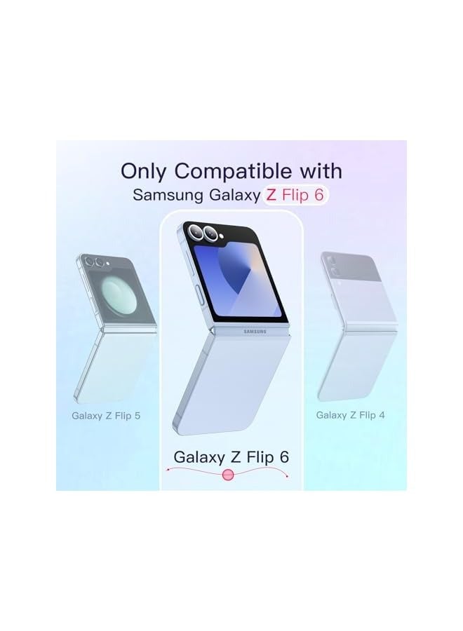 Jetech Case for Galaxy Z Flip 6, Crystal Transparent Hard PC Shell, Anti-Scratch Shockproof Slim Protective Phone Cover (Clear) - Image 2