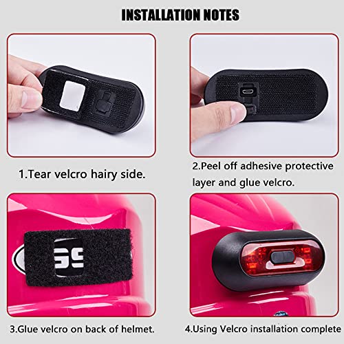 CYDZSW Bike Lights for Night Riding,Bicycle Wheel Tail Light Front and Back Rear,Mountain Bikes and Motorcycle Led Safety Police Cycling Helmet Brake Light - Image 3