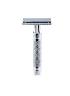 Edwin Jagger Edwin Jagger DES89KN Short Handled Classic Double Edge Manual Eco-Friendly and Reusable Safety Razor for Men and Women for Shaving Cream or Soap Fits All DE Razor Blades (Knurled)  - Image 1