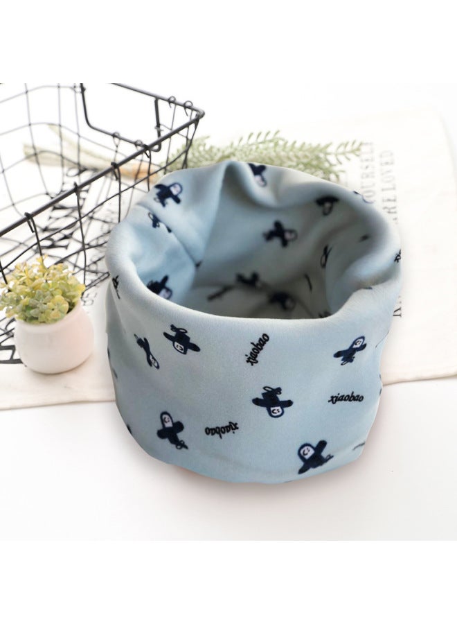 Clear Price Autumn And Winter New Children's Scarf Double Thick Fleece-lined Baby Collar