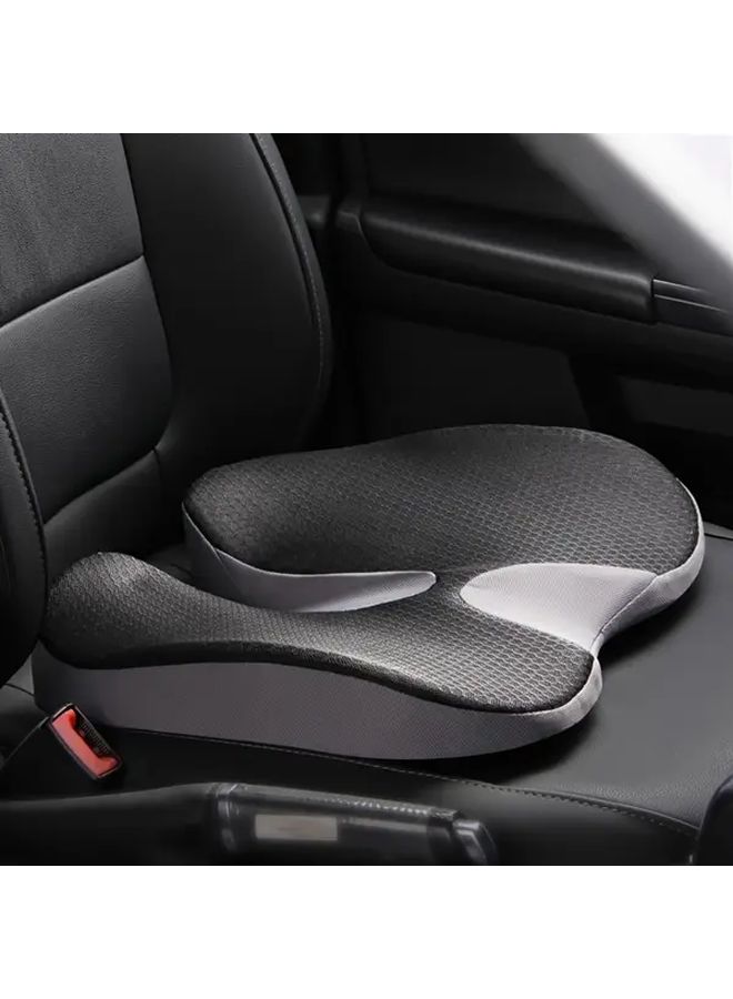 Blue Navy Ergonomic Memory Foam Car Seat Cushion Gel Filled For Hip And Sciatica Pain Relief - Image 4