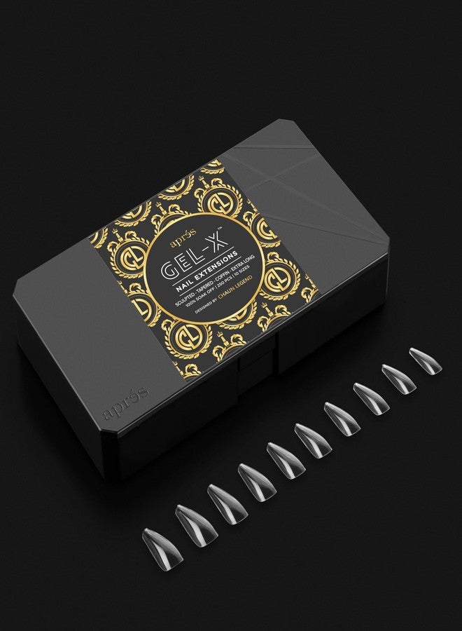 APRÉS Chaun Legend x Apres Nail Gel-X Sculpted Stiletto Extra Long Box of Tips | 250 Gel-X Tips | Premium Quality | 10 Sizes 0-9 | No Size 00 Included | 2022 Version - Image 2