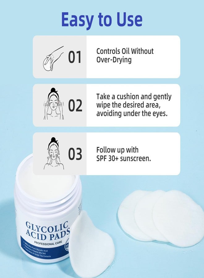 GUOYAOLIFU Glycolic Acid 20% Resurfacing Pads for Face and Body - Exfoliating Peel Pads with Vitamins B5, C, E, Green Tea, Calendula, Allantoin - Reduces Fine Lines and Wrinkles - 50 Count - Image 5