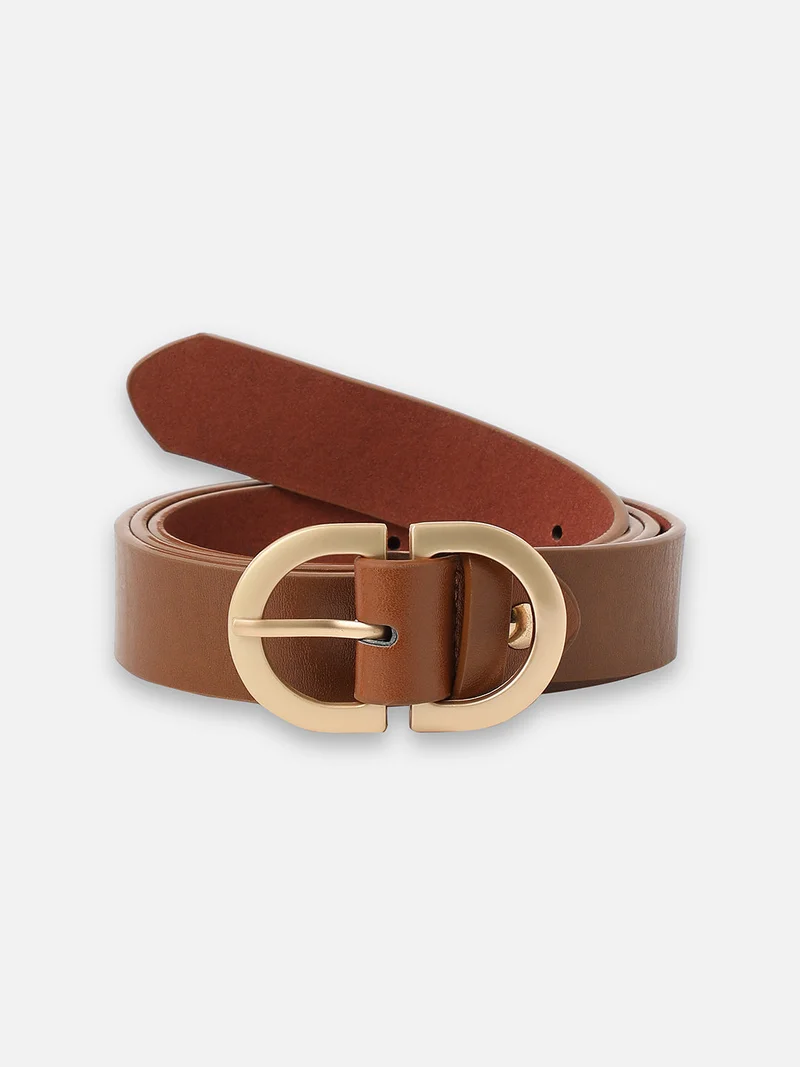 Haute Sauce Brown Solid Waist Belt