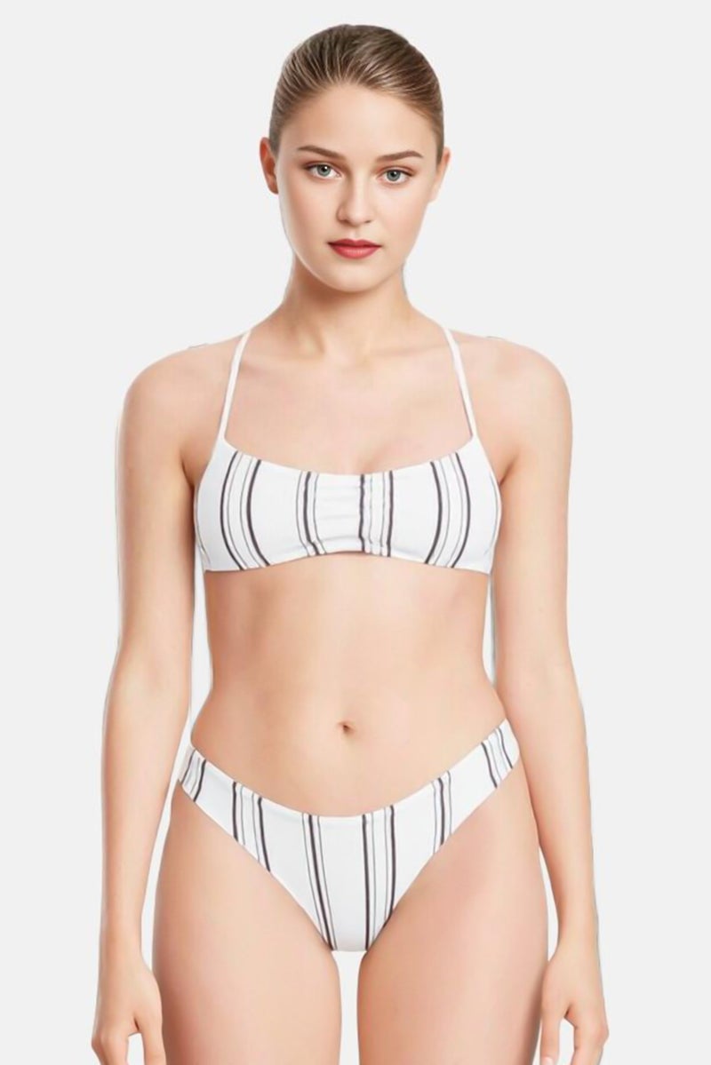 Billabong Women Allover Print Pull On Tanga Bikini Bottom, Multicolor - Image 1