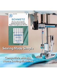 SCHMETZ Microtex Sharp Sewing Machine Needles - Quilting & Topstitching Supplies, Size 80/12, 5-Needle Card, Pack of 5 - pzsku/Z41EAFC9205079A8F9CB7Z/45/_/1736426469/383c05f7-d2bc-4fec-b222-a614c7d5ca85