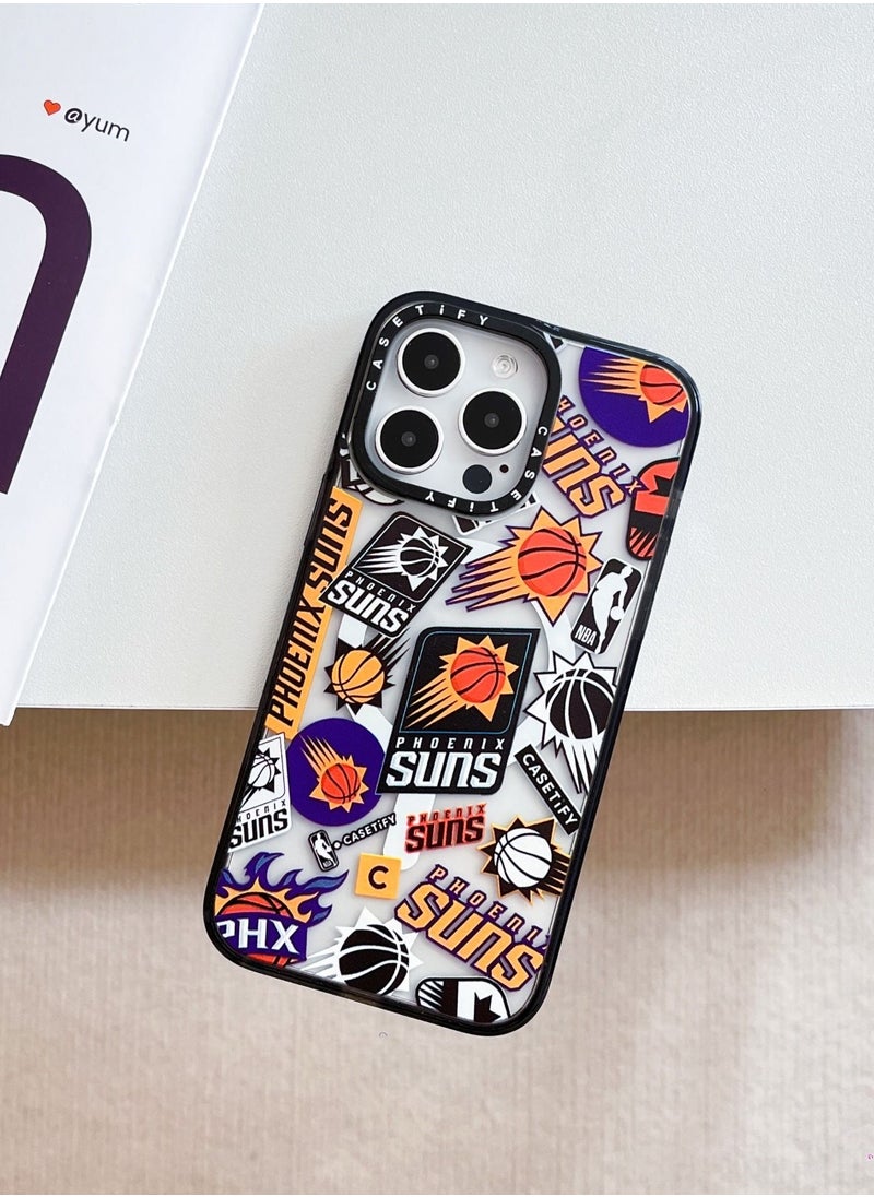 Casetify - iPhone 14 Pro Max Case NBA SUNS Mania iPhone Case Magnetic Magsafe MagFit Anti-Yellowing Technology Cover - Image 1