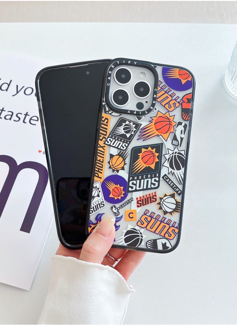 Casetify - iPhone 14 Pro Max Case NBA SUNS Mania iPhone Case Magnetic Magsafe MagFit Anti-Yellowing Technology Cover - Image 1
