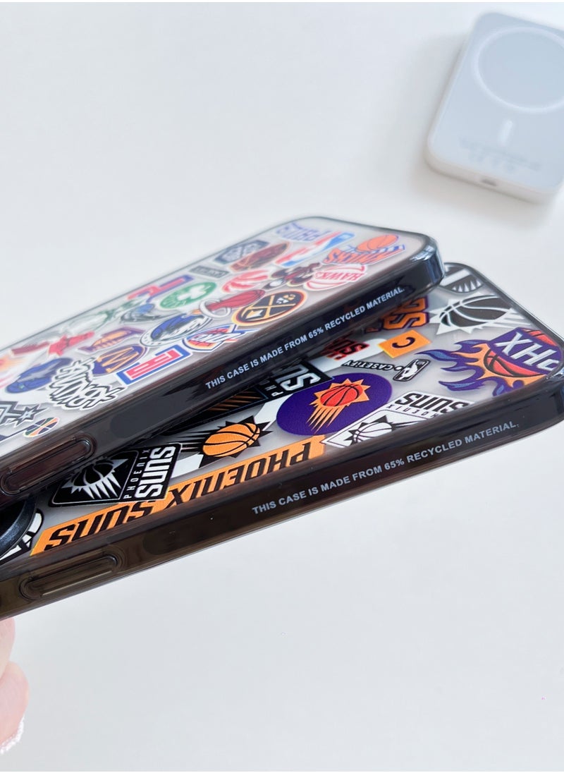 Casetify - iPhone 14 Pro Max Case NBA SUNS Mania iPhone Case Magnetic Magsafe MagFit Anti-Yellowing Technology Cover - Image 1