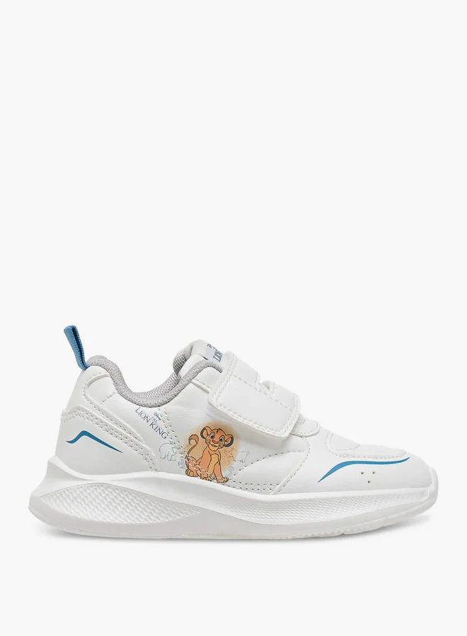 ديزني Boys The Lion King Print Sports Shoes with Hook and Loop Closure