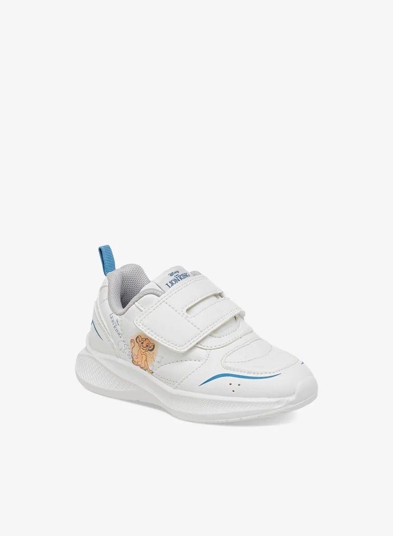 ديزني حذاء رياضي للأولاد بطبعة الأسد الملك مع إغلاق بشريط لاصق