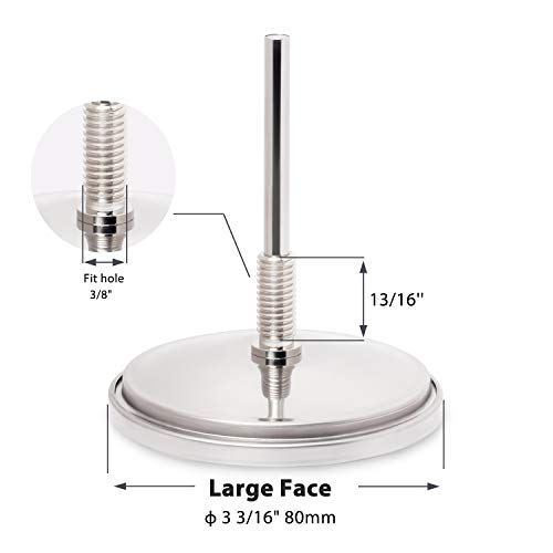 GALAFIRE 3 3/16 Inch BBQ Temperature Gauge for Smoker Wood Charcoal Pit, Large Face Grill Analog Thermometer - Image 2