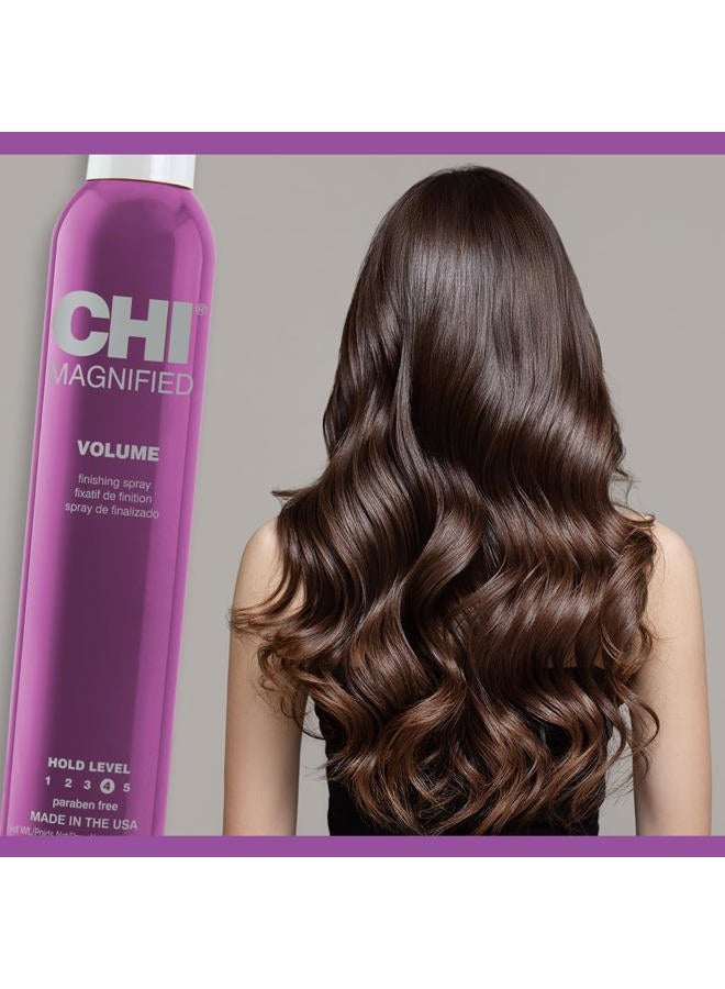 CHI Magnified Volume Finishing Hair Spray, Boosts Volume & Body For Maximum Fullness, Builds Resilience & Strength & Adds Shine, 12 Oz - Image 3