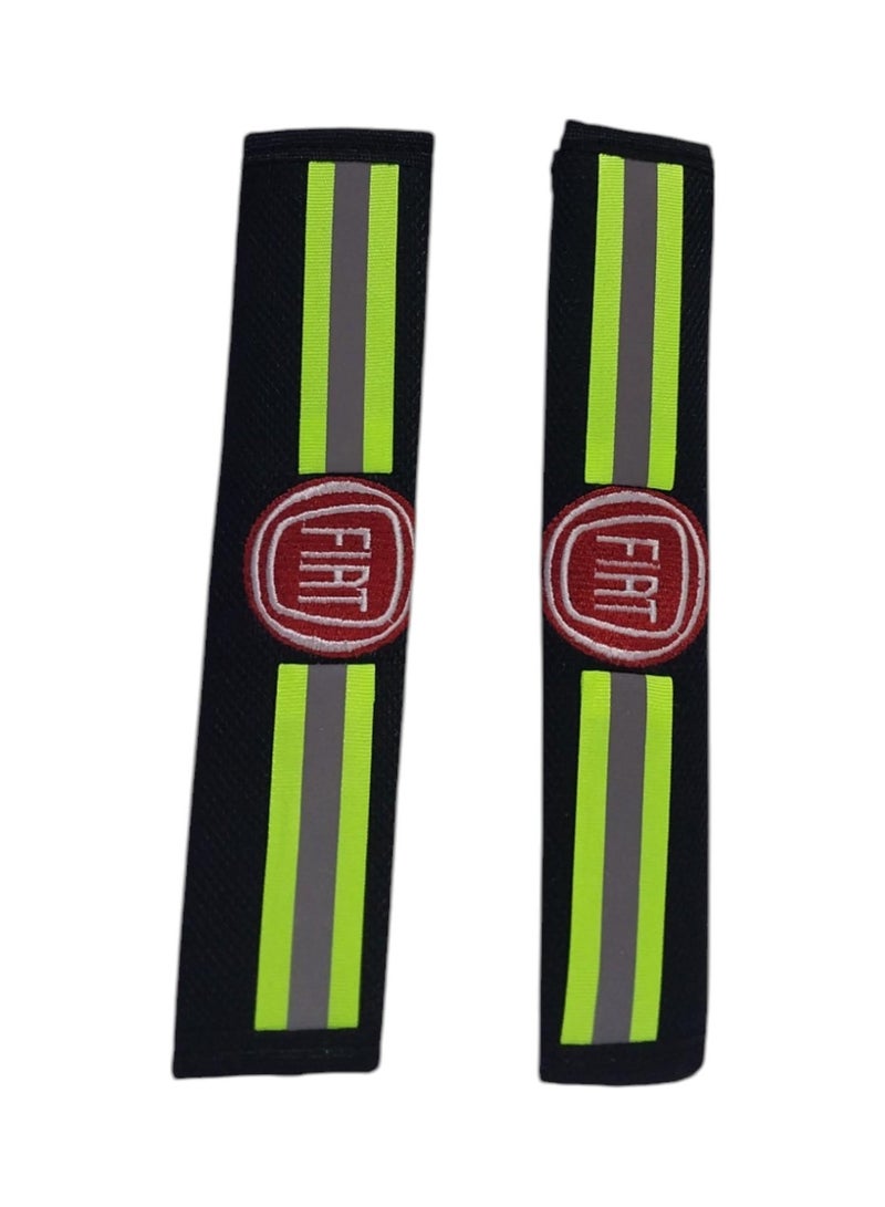 Phosphorescent seat belt decoration car logo on belt decoration - Image 1