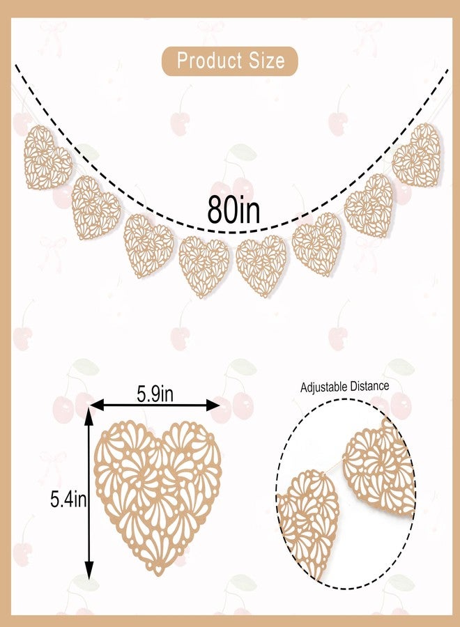 HIKLO Bride Shower Banner - Talavera Heart Papel Picado Banner, Latin Vibes Wedding Decor, Mexico Fiesta Decoration, Engagement Party Supplies - Image 2