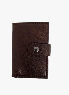 Generic Leather and Carbon Fiber Card Holder for Men Slim Wallet Smart Small Design - Credit Card Holder Blocking Technology  - Image 1