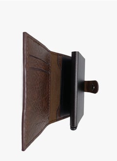 Generic Leather and Carbon Fiber Card Holder for Men Slim Wallet Smart Small Design - Credit Card Holder Blocking Technology  - Image 4