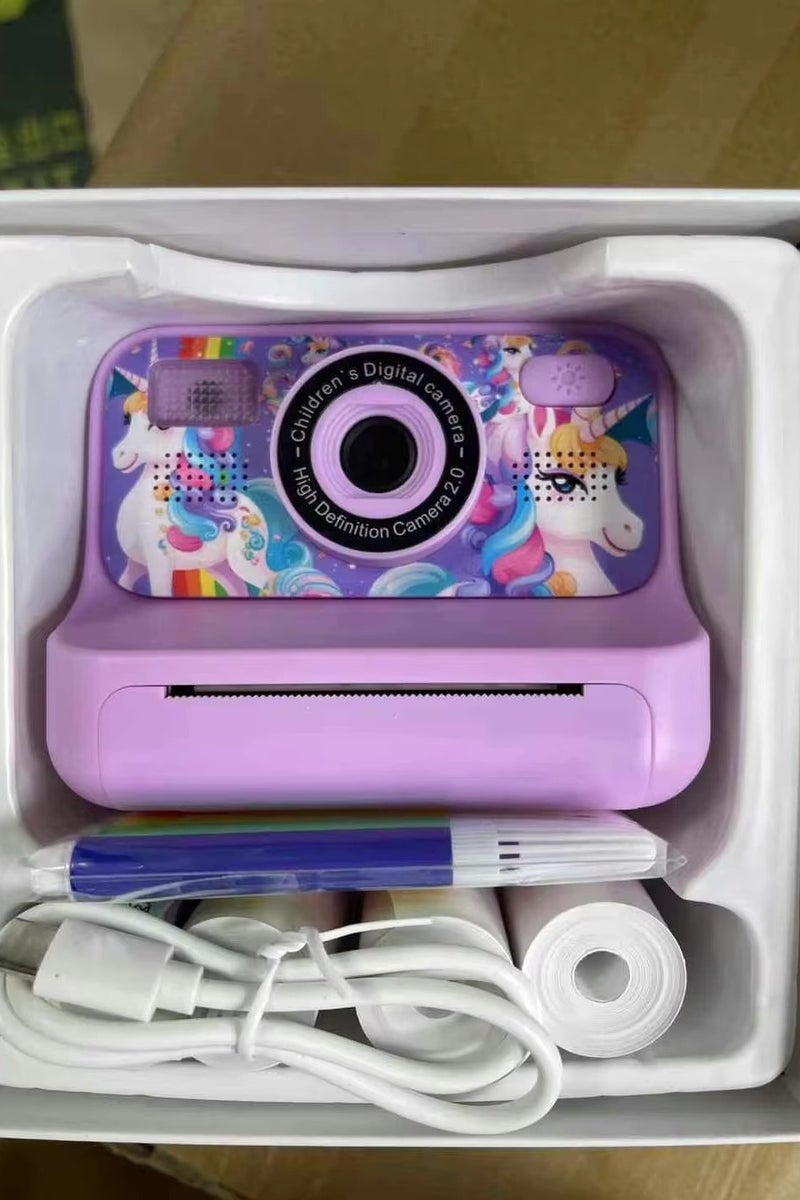 Generic Children's Camera With Printing Can Shoot Children's Gift Mini Toy Camera Photos Video Digital Instant Camera - Image 1